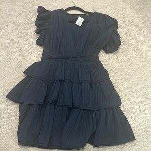 Ruffles Navy Mini dress